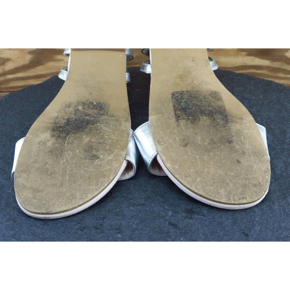 Ruby & Bloom Youth Girls Shoes Size 2.5 M Silver Gladiator Synthetic - Picture 6 of 7